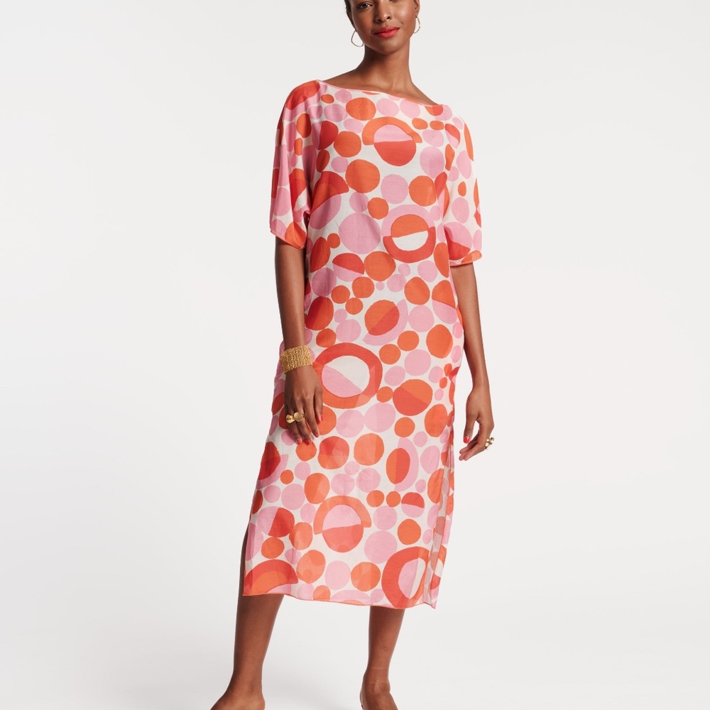 Marguerite Maxi Prosecco Print Pink Multi